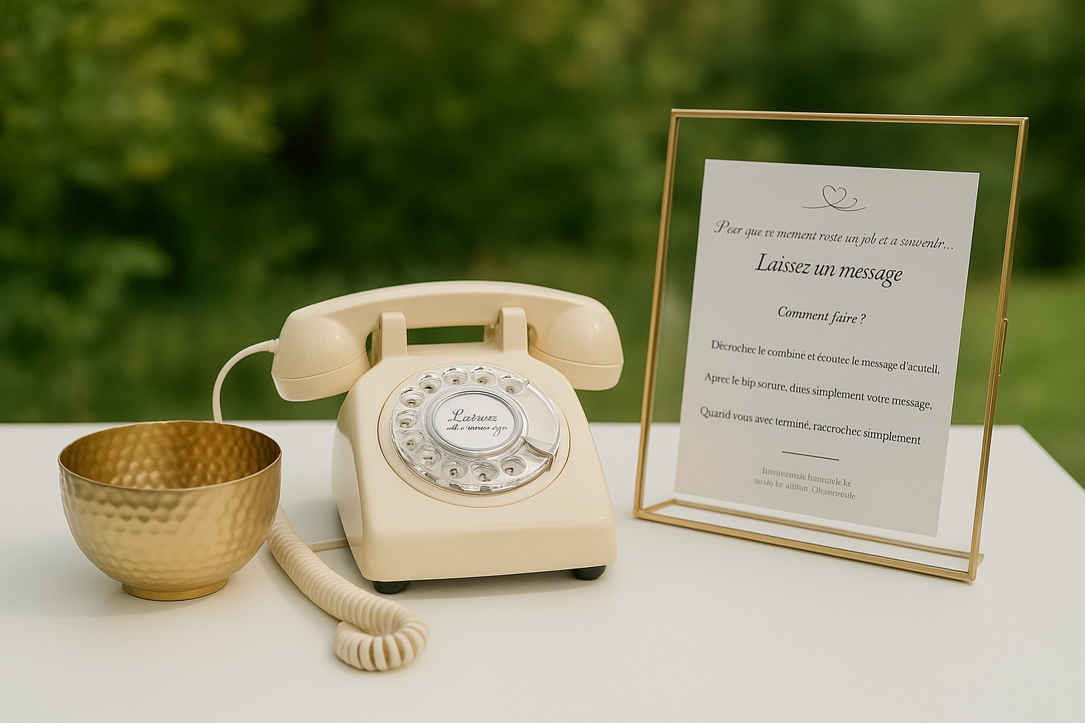 Livre d'or audio beige