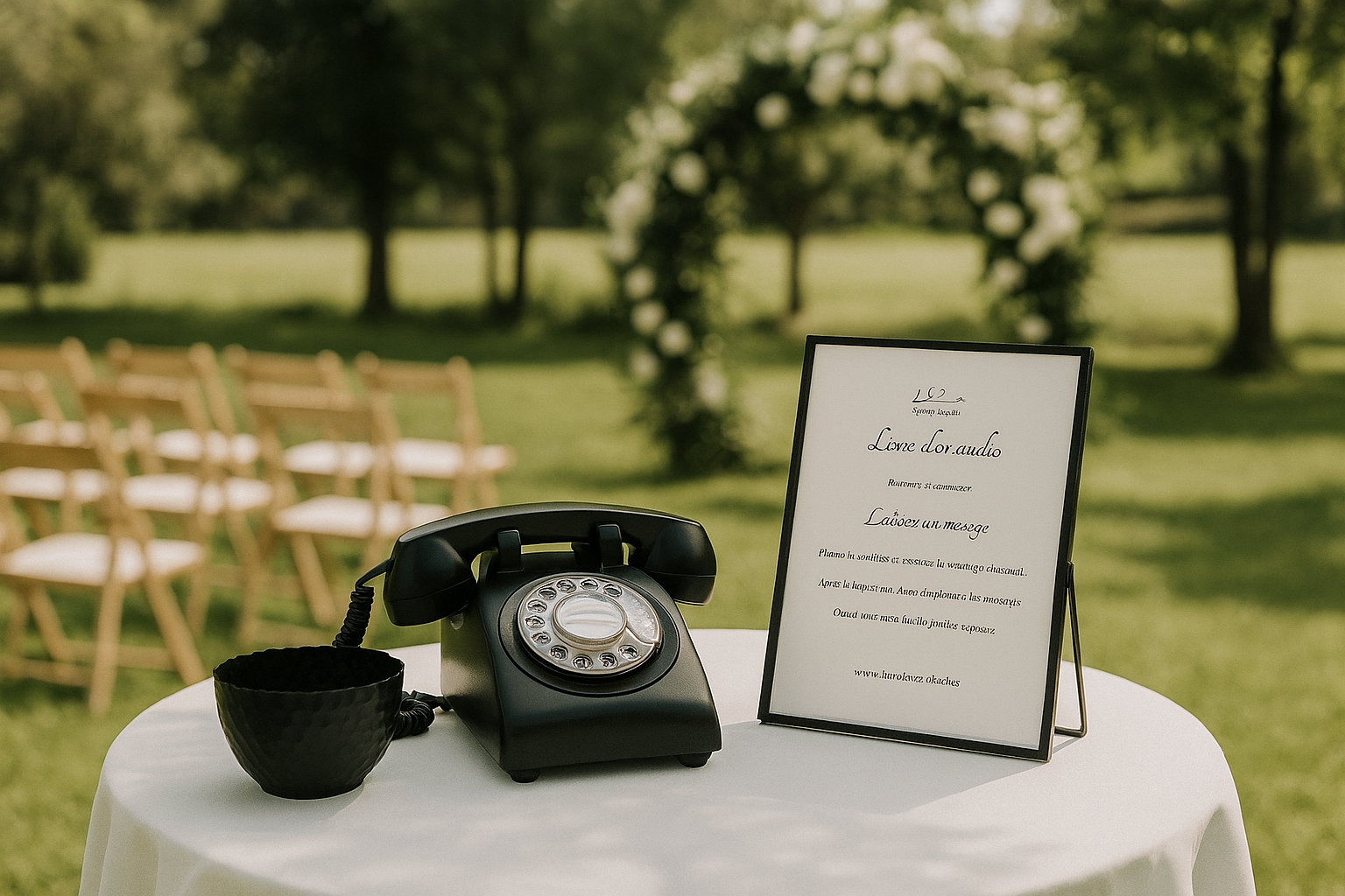 Livre d'or audio noir