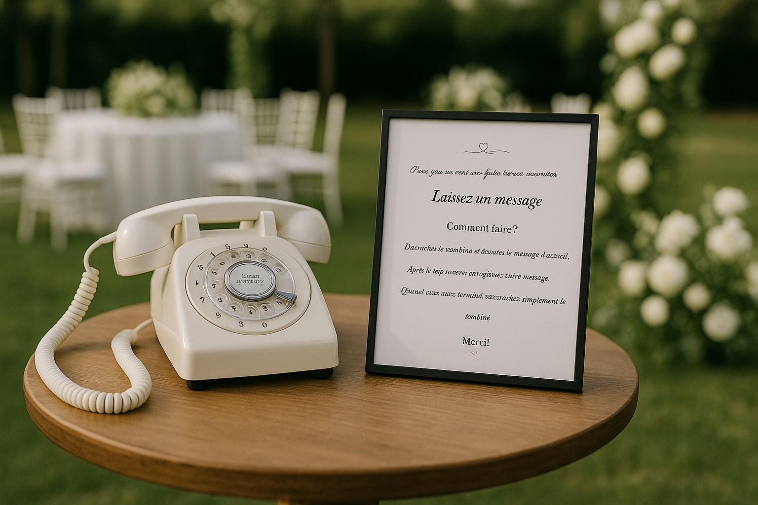 Livre d'or audio blanc