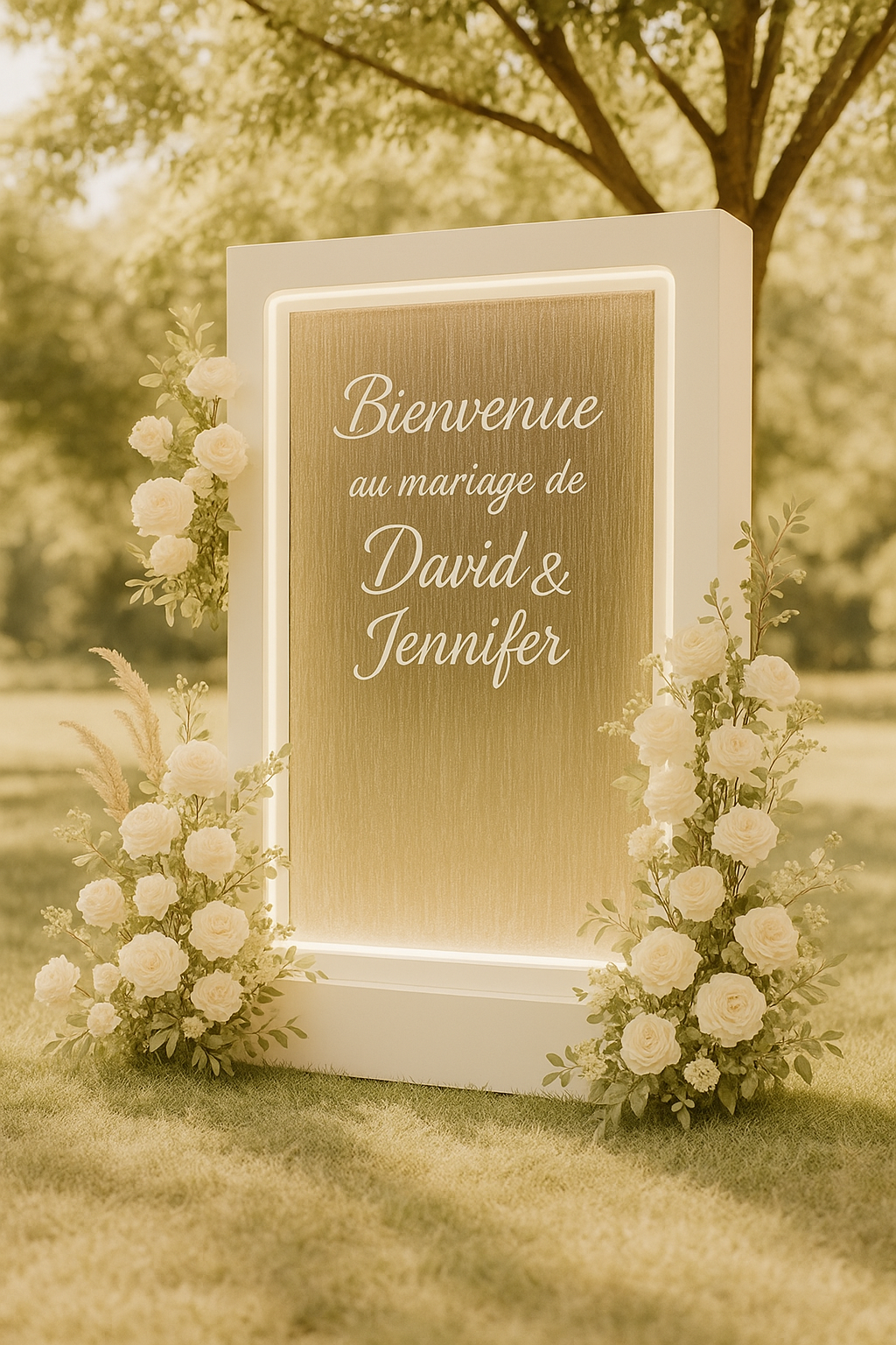 Panneau Fontaine Mariage