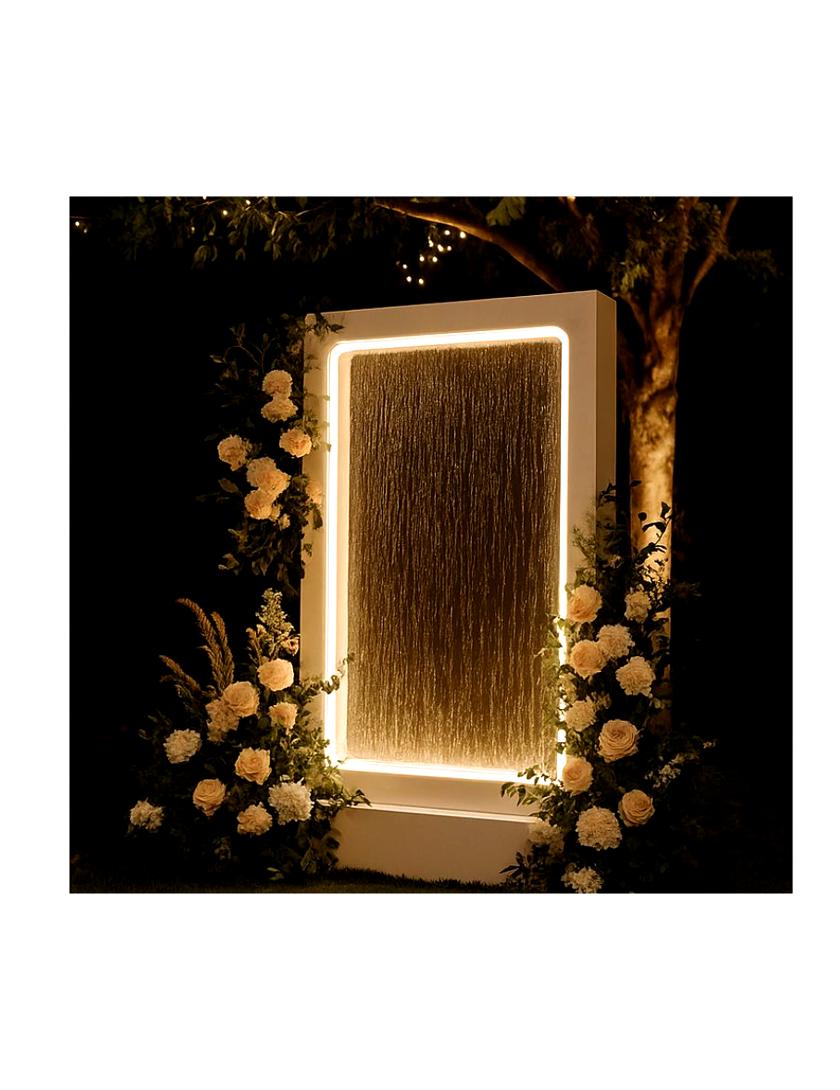 Panneau fontaine nuit